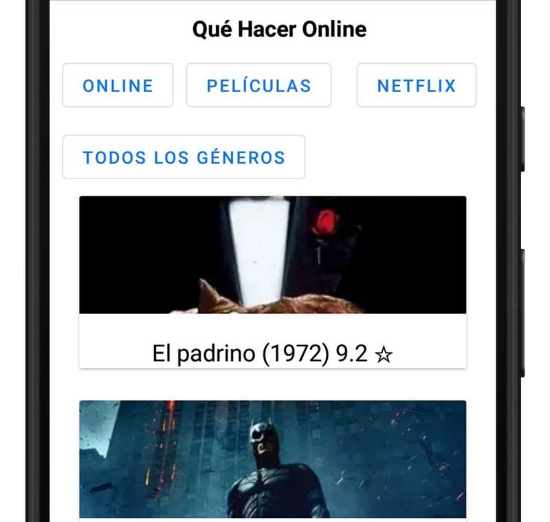 App Películas y series